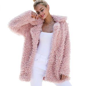 Pink Teddy Coat/Jacket - XXL fits Like M/L)